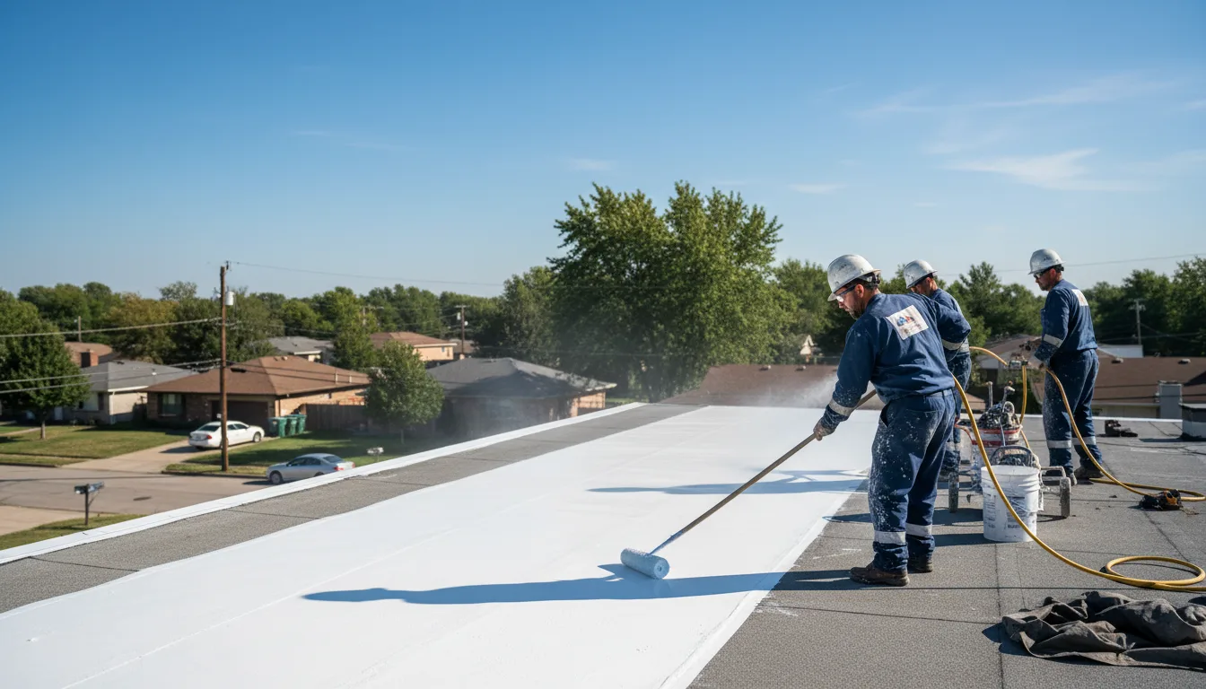 Commercial roof coating in Hollansburg, OH near me